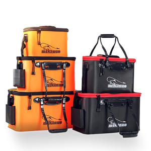 사이드 포켓 살림통 낚시 보조가방 밑밥통 미끼통 접이식 물고기통