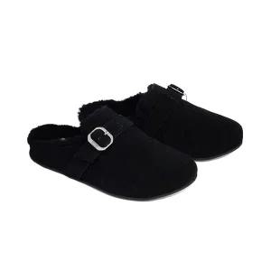 [핏플랍]핏플랍 퍼슬리퍼 크리시 시어링 겨울 여성 뮬 FK2-090 블랙