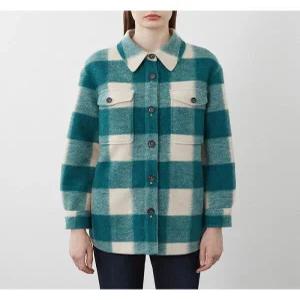 [올리비아로렌]비비올리비아 아우터형 체크 블라우스VVBNL3W9371