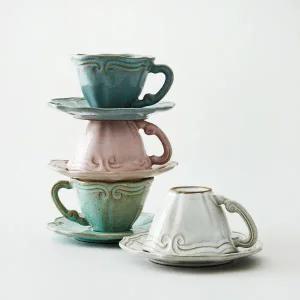 VBC까사 폰다코 바로크 티컵세트 4컬러 택1 VB10474