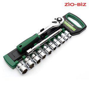 [지오비즈]라쳇핸들 복스세트 3/8인치 12종/육각 소켓렌치 라쳇렌치 육각비트소켓 임팩복스알 공구세트