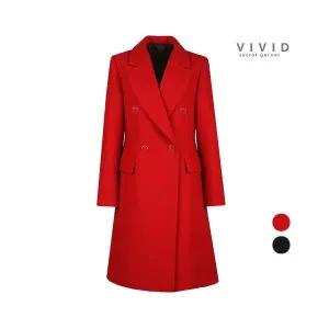 [하프클럽/비비드시크릿가너]여성 나나 겨울 더블단추 누빔 울 롱코트