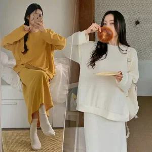 핫핑 [베스트셀러][쫀쫀탱탱] 피플즈 루즈핏밴딩투피스set