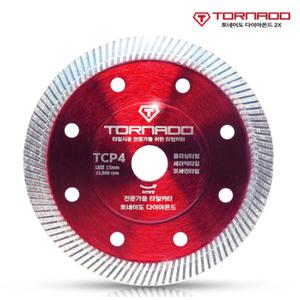 토네이도 TCP4 다이아몬드 타일 커터날 4인치 타일류 도자기 콘크리트 절단석 그라인더날
