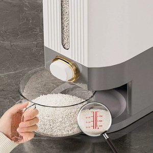 [루시드]원터치 계량 쌀통 5kg 쌀 보관통 쌀보관함 스마트 쌀통 쌀독 쌀창고 쌀보관