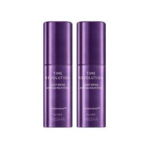 미샤 타임 레볼루션 나이트리페어 앰플밤 스틱, 10g, 2개
