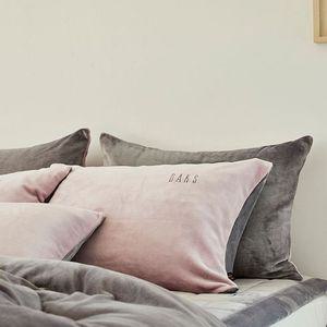 [갤러리아] [닥스침구] 극세사 고갱 핑크 베개커버