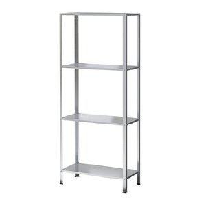 [마켓비]이케아 HYLLIS 휠리스 4단 철제선반 60x27x140cm 선반장 틈새선반 수납장