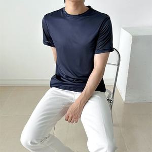 남성 쿨링 실크 반팔 티셔츠 5color