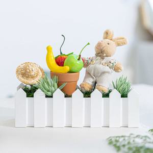 과일 조화 화분 토끼농부의 하루 울타리 set 17cm 인테리어 모형 테이블 로비 장식 소품