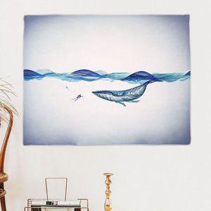대형 패브릭 포스터 흰수염고래 M W96086B