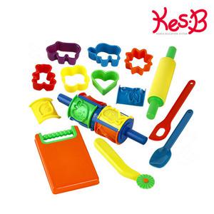 클레이틀 도구세트 동물 과일 모양 찍기 밀대 도마 모래놀이 만들기 키트