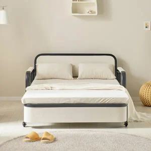 피오레 침대소파겸용 접이식 철제 2인용 소파베드 KU114R (착불)