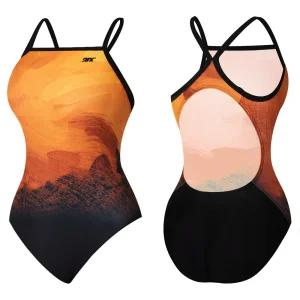 9FX 웨이브 성인 여성 원피스 실내 수영복 강습용