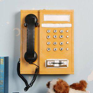 [제이큐]철제 공중전화기 모형 미니어처 철재 엔틱 A252