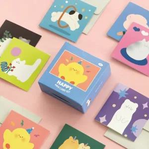 해피 미니카드 세트 대용량 편지지