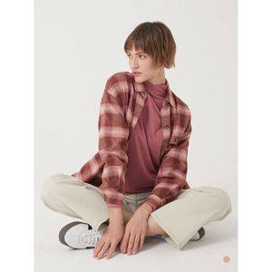 갤러리아 올리비아로렌 자수포인트 체크블라우스 VVBNL3F8171