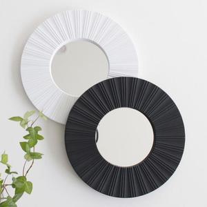 [RG58Q3T8]검정색 흰색 인테리어 벽거울 미니 원형 벽걸이