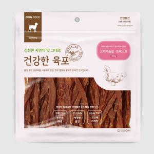 굿데이 건강한육포 오리가슴살 트위스트 300g