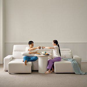 [제퍼슨가구]매들린 전동 리클라이너 소파 4인용 이지클린 코모도 패브릭 무빙 모션 슬라이드 쇼파 베드