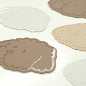 올리오 1+1 국산 캐릭터 강아지 실리콘 인덕션 보호 매트 냄비 받침