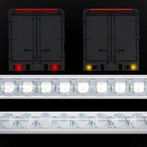 [제이큐]탑차 후미등 왕눈이 LED바 고정클립포함 1톤 90구 150cm