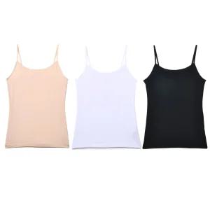 트라이 여성끈런닝 민소매 끈나시 메리야스 캐미솔 국산