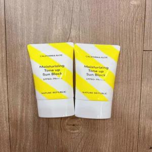네이처리퍼브릭 캘리포니아 알로에 수분 톤업 선블럭 SPF50+ pa++++  2개