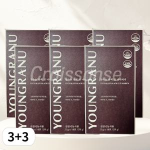 [3+3] 영라뉴 블랙 컷 아라비카 커피맛 그린커피빈 6박스 (84포)