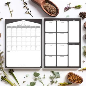 마그피아 유리용 스케쥴보드 플래너 월간 주간 달력 탈부착 메모판 (300x400mm)