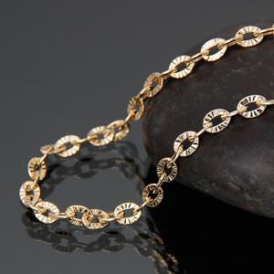 14K 18K 체인 목걸이 45cm 아우라 6mm 골드 여성 볼드 레이어드 금목걸이