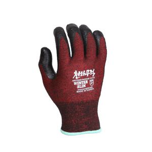 천하무적 윈터슬림 겨울용 작업장갑 와인색 S,M,L (10개)