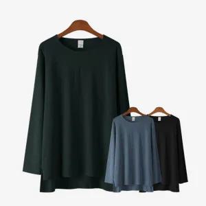 에스티아 3221 스판 라운드 티셔츠 빅사이즈