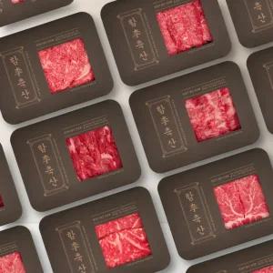 [당일도축 냉장] 1++ 투뿔 한우 300g 등심 안심 채끝살 제비추리 소고기 구이용