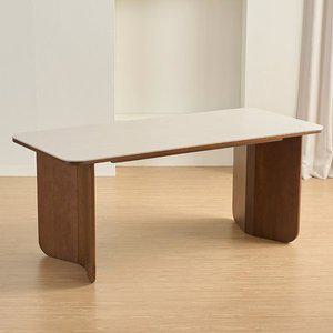 [삼익가구][SSG특가]모이르 포세린 세라믹 6인용 원목 식탁 1800 테이블