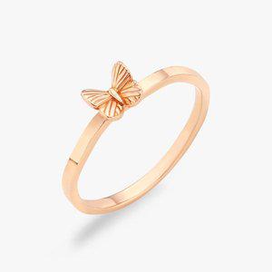 [까사골드] 14K 웨이브 나비 반지