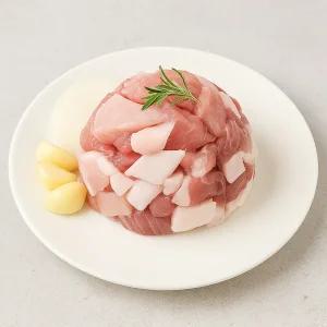 [알찬팜] 제주 흑돼지 뒷다리살 찌개용 2KG (500G x 4팩)