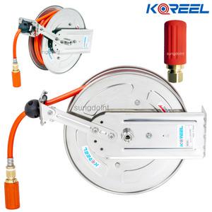 국산 KOREEL 스텐 자동워터호스릴 SUS 주방릴 TWANW 10mm (온수용 70도이하) 주방용 워터호스릴