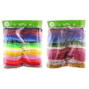 모루 철사 실모루 칼라 반짝이가는모루-혼합색20줄/공예용/공예