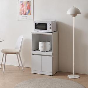 화사한 화이트 베이직 슬라이드 밥솥 렌지대 수납장(50cm) 진열 부엌 심플