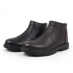 E데이빈 남성 겨울 털 부츠 방한화 따뜻한 푹신한 기모 논슬립 아이젠 미끄럼 방지 컴포트화 구두