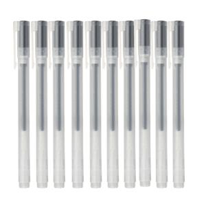 무인양품 MUJI  무지 젤 잉크 캡식 볼펜 블랙 0.38mm 10개 볼펜추천 부드러운펜