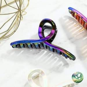 올림머리 무지개빛 집게핀 볼륨 국산 헤어 오로라 블랙