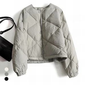 KARRA [77추가]모던라운드넥퀼팅패딩점퍼_A4W0217