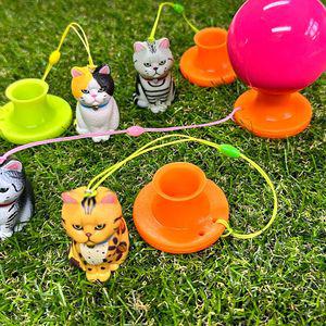 캐릭터 파크 골프티 심통난고양이 티걸이 실리콘티 샷 고무티 선물