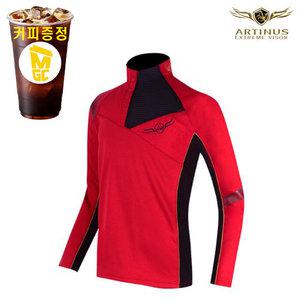 아티누스 하이게이지 플리스 낚시티셔츠 낚시복 레드 AT-692R