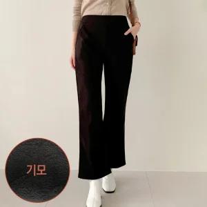 [역시즌/골덴 기모 부츠컷] 여성 겨울 기모 부츠컷 골지바지 융털 스판팬츠