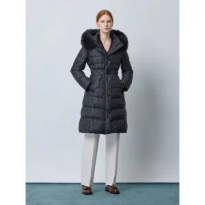 [롯데백화점]씨씨콜렉트 벨티드 사선 퀼팅 롱 구스 다운 C244PSG194