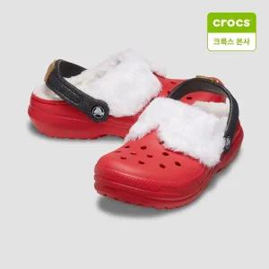 갤러리아 [크록스 본사](키즈) 클래식 라인드 산타 클로그 210932-6WE