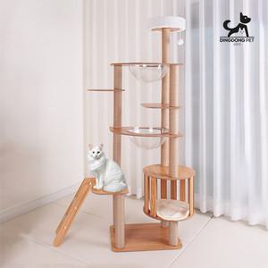 딩동펫 고양이 다크우드 스크래쳐 캣타워